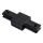 1-Phase Straight Track Lighting Connector, Black