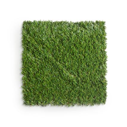 11-piece set of artificial grass tiles, 30x30 cm, 20 mm pile height, green