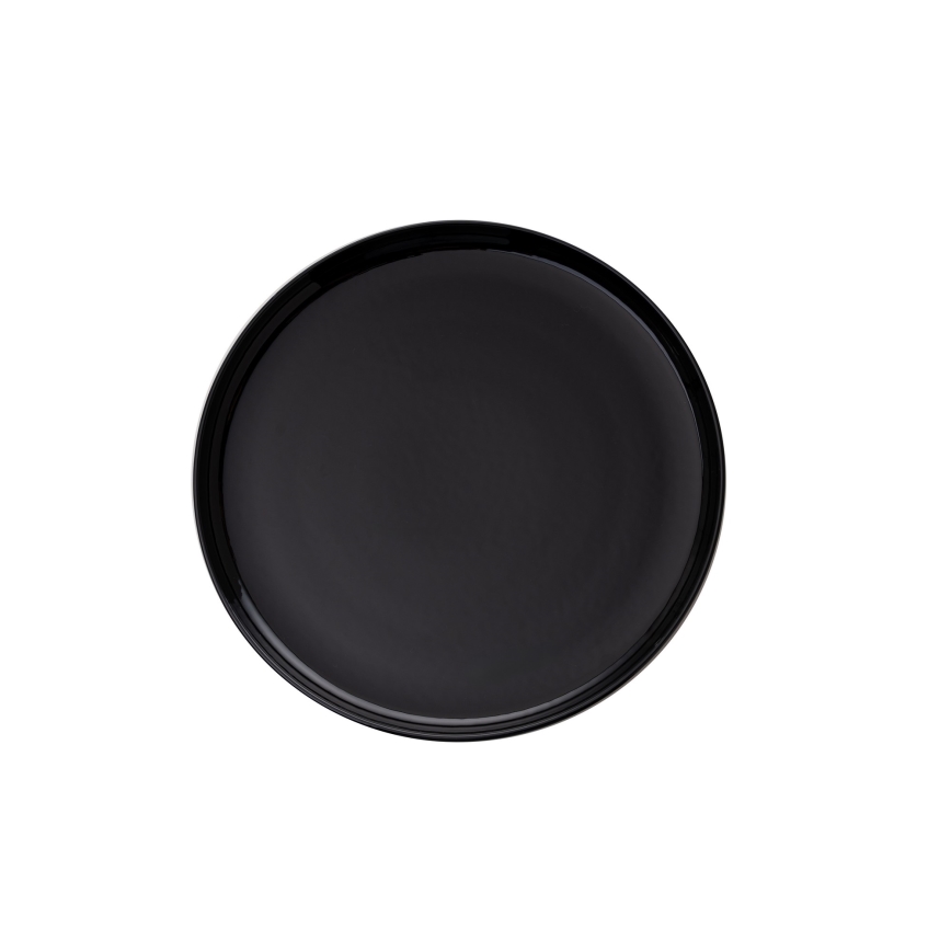 12-piece black porcelain dinner set