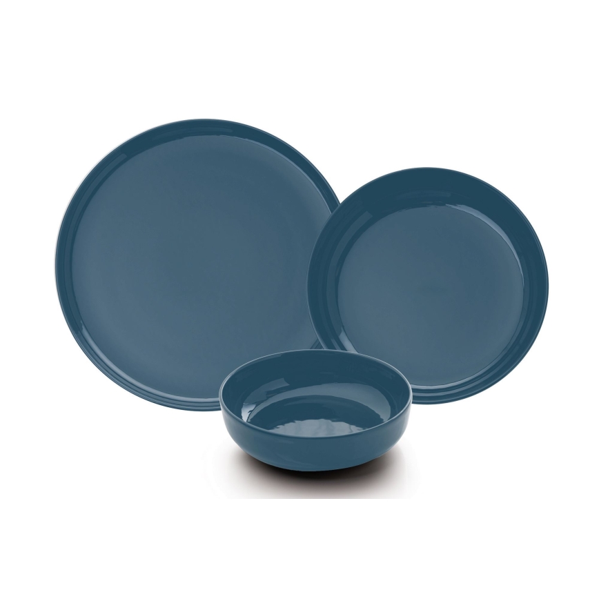 12-piece dinner set blue/porcelain