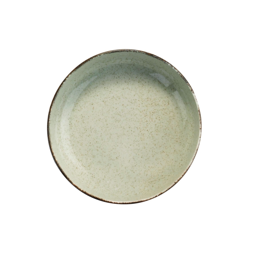 12-piece green porcelain dinner set