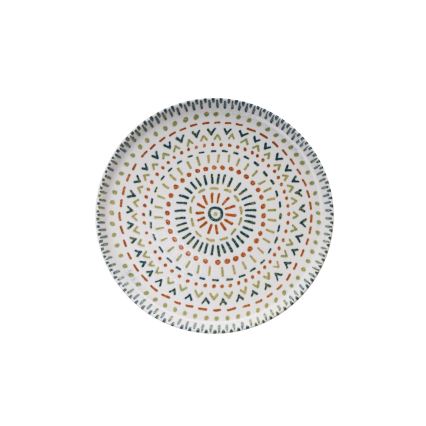 12-piece vibrant porcelain dinnerware set