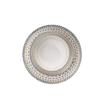 12-piece vibrant porcelain dinnerware set