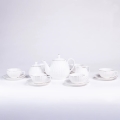 15-piece white porcelain coffee set