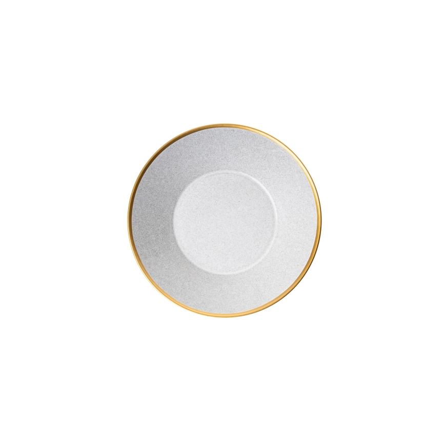 16-piece dining set grey/gold/porcelain