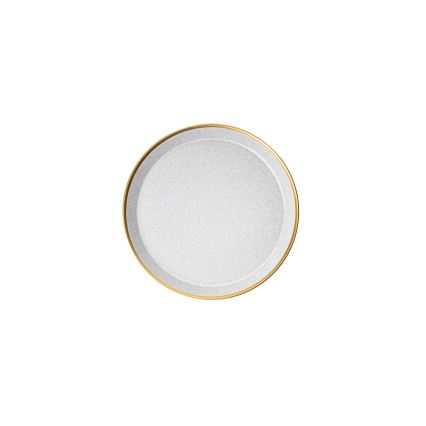 16-piece dining set grey/gold/porcelain