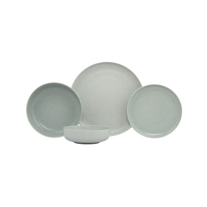 16-piece dinner set, green/porcelain