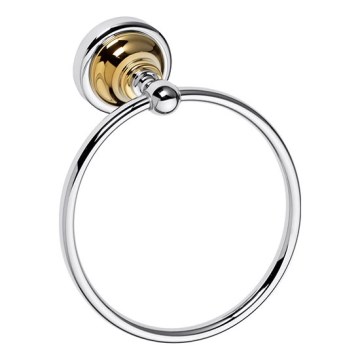 16x19 cm Towel Holder, Silver/Gold