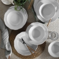 18 pcs white/porcelain dinnerware set
