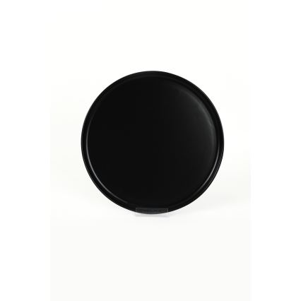 18-piece black ceramic dinner set