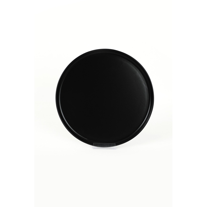 18-piece black ceramic dinner set