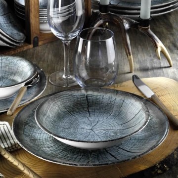 18-piece Blue/Porcelain Dinner Set