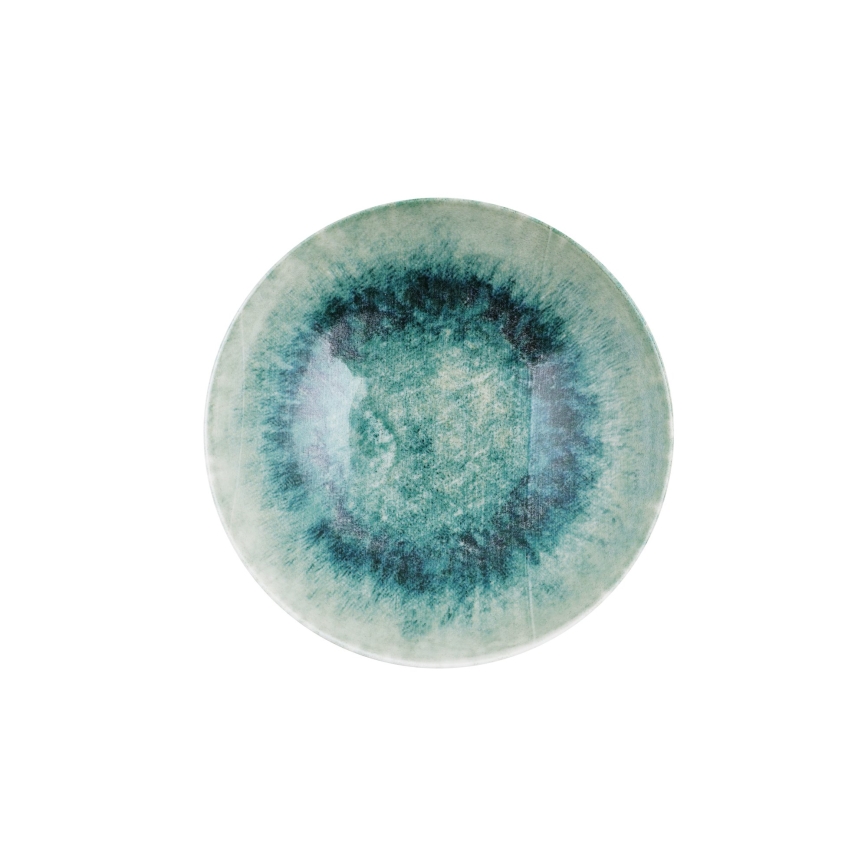 18-piece blue porcelain dinnerware set