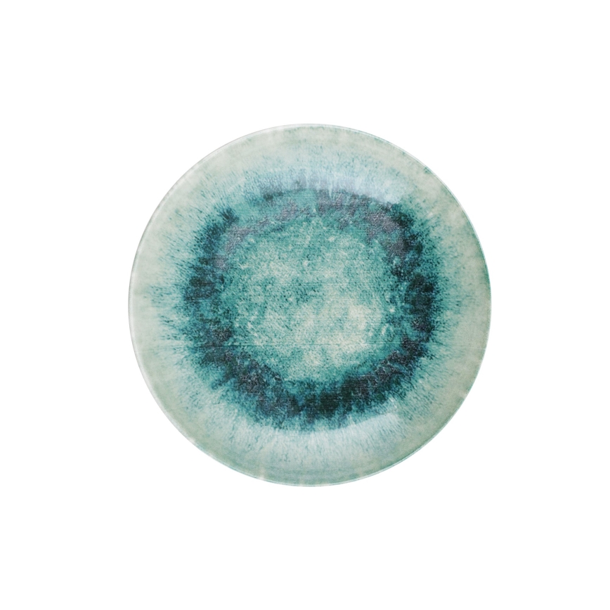 18-piece blue porcelain dinnerware set