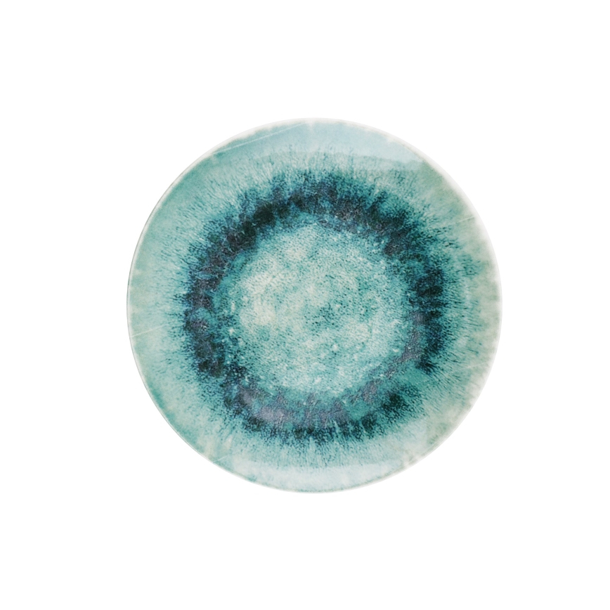 18-piece blue porcelain dinnerware set