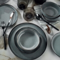 18-piece Blue Porcelain Dinnerware Set