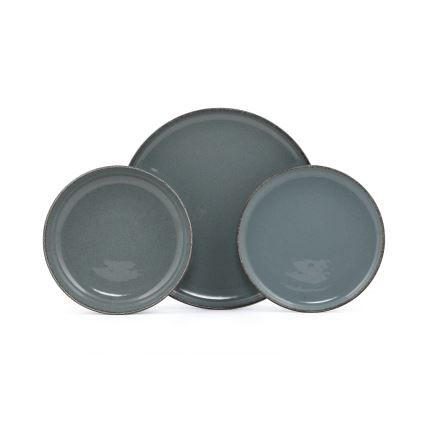 18-piece Blue Porcelain Dinnerware Set