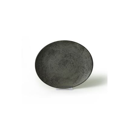 18-piece dinner set anthracite/green/stoneware