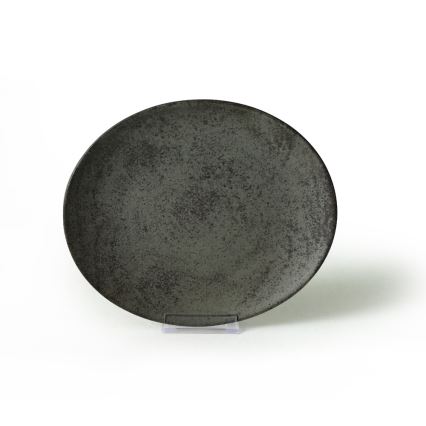 18-piece dinner set anthracite/green/stoneware