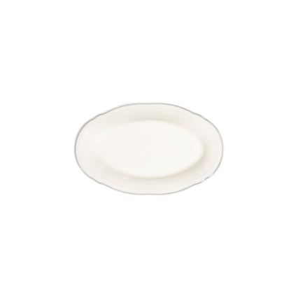 18-piece dinner set cream/silver/porcelain