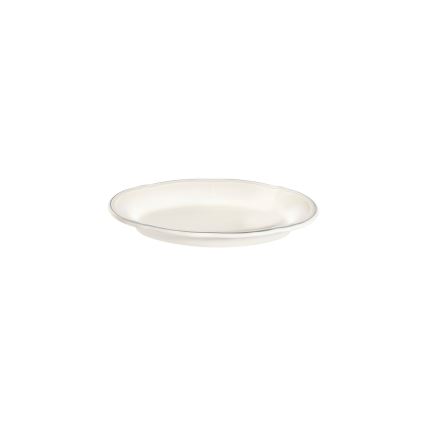 18-piece dinner set cream/silver/porcelain