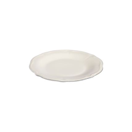 18-piece dinner set cream/silver/porcelain
