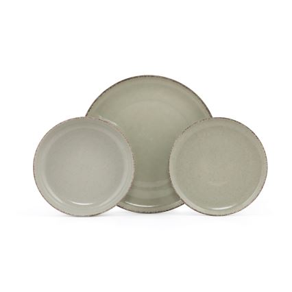 18-piece Green Porcelain Dinner Set