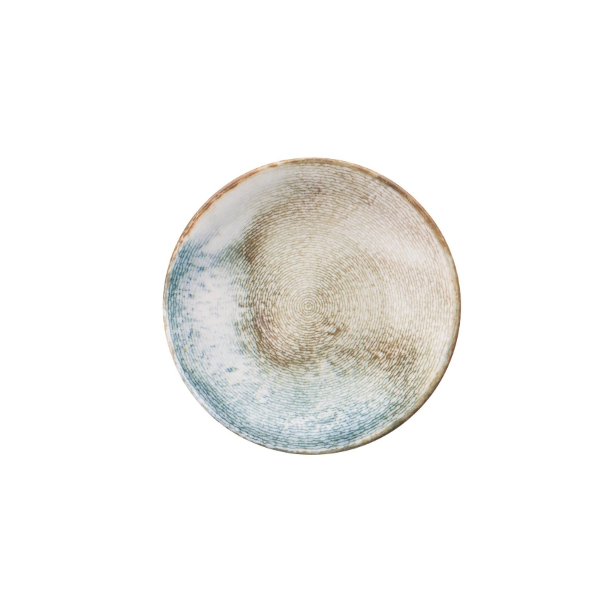 18-piece multicolored porcelain dinnerware set