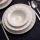 18-piece porcelain dinnerware set, white