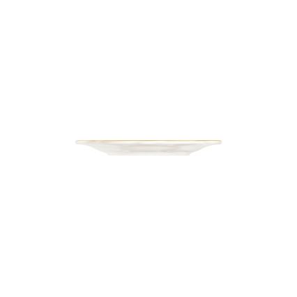 18-piece porcelain dinnerware set, white with gold trim