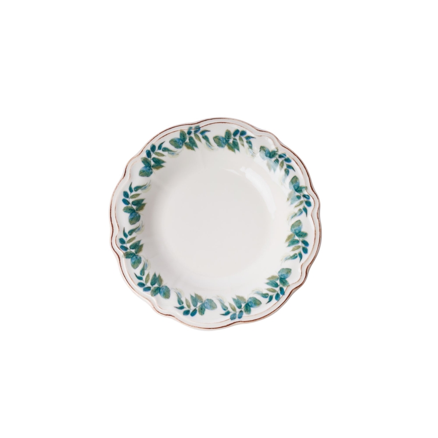 18-piece vibrant multicolored porcelain dinner set