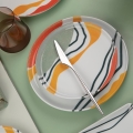 18-Piece Vibrant Porcelain Dinner Set
