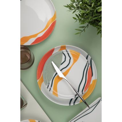 18-Piece Vibrant Porcelain Dinner Set