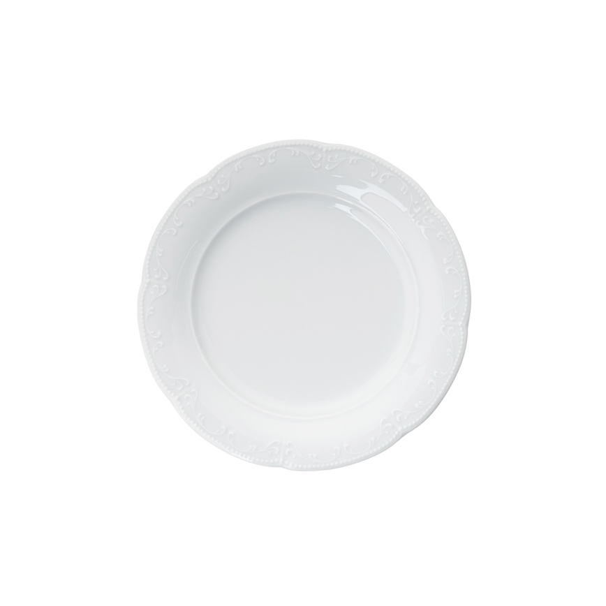 18-piece White Porcelain Dinner Set