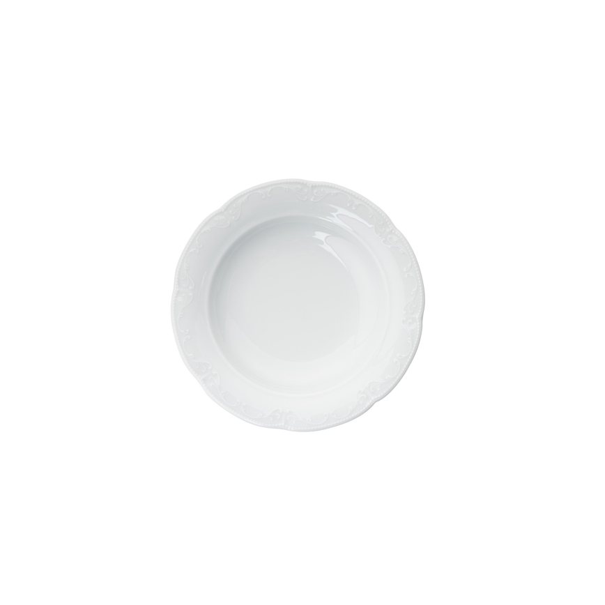 18-piece White Porcelain Dinner Set