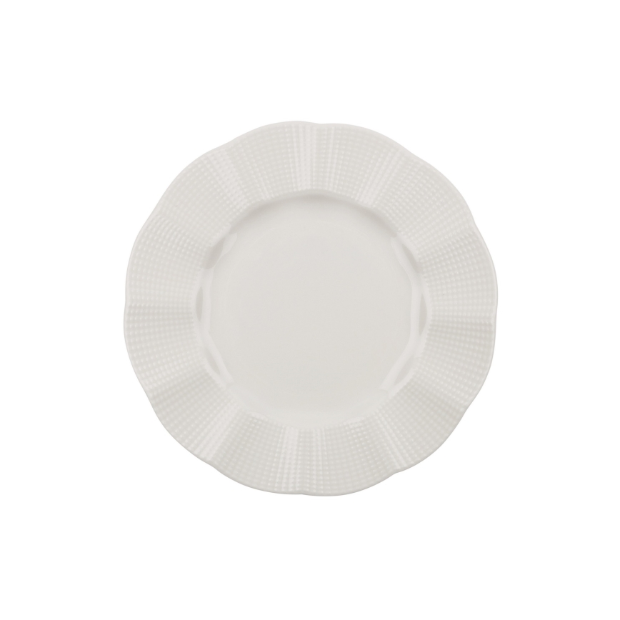 18-piece White Porcelain Dinner Set