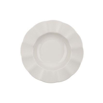 18-piece White Porcelain Dinner Set