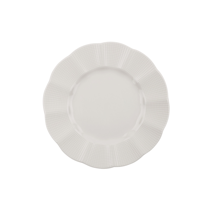 18-piece White Porcelain Dinner Set