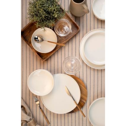 18-piece white porcelain dinner set
