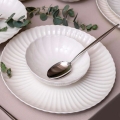18-piece white porcelain dinnerware set