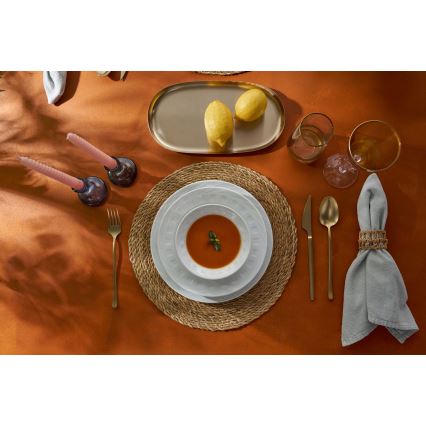 18-Piece White Porcelain Dinnerware Set