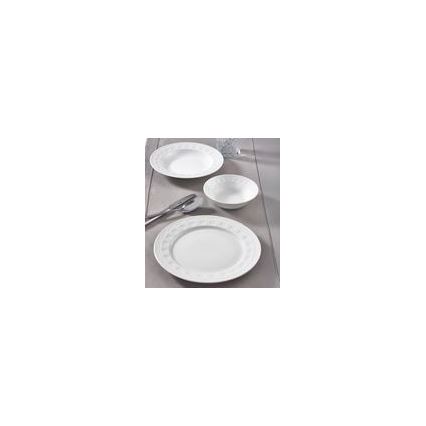 18-Piece White Porcelain Dinnerware Set