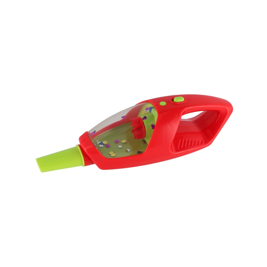 2-in-1 Vacuum Cleaner with Light and Sound, Powered by 2×AA Batteries