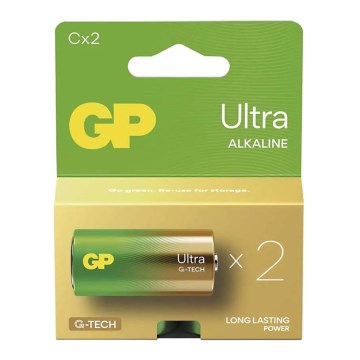 2 pcs Alkaline battery C GP ULTRA 1,5V