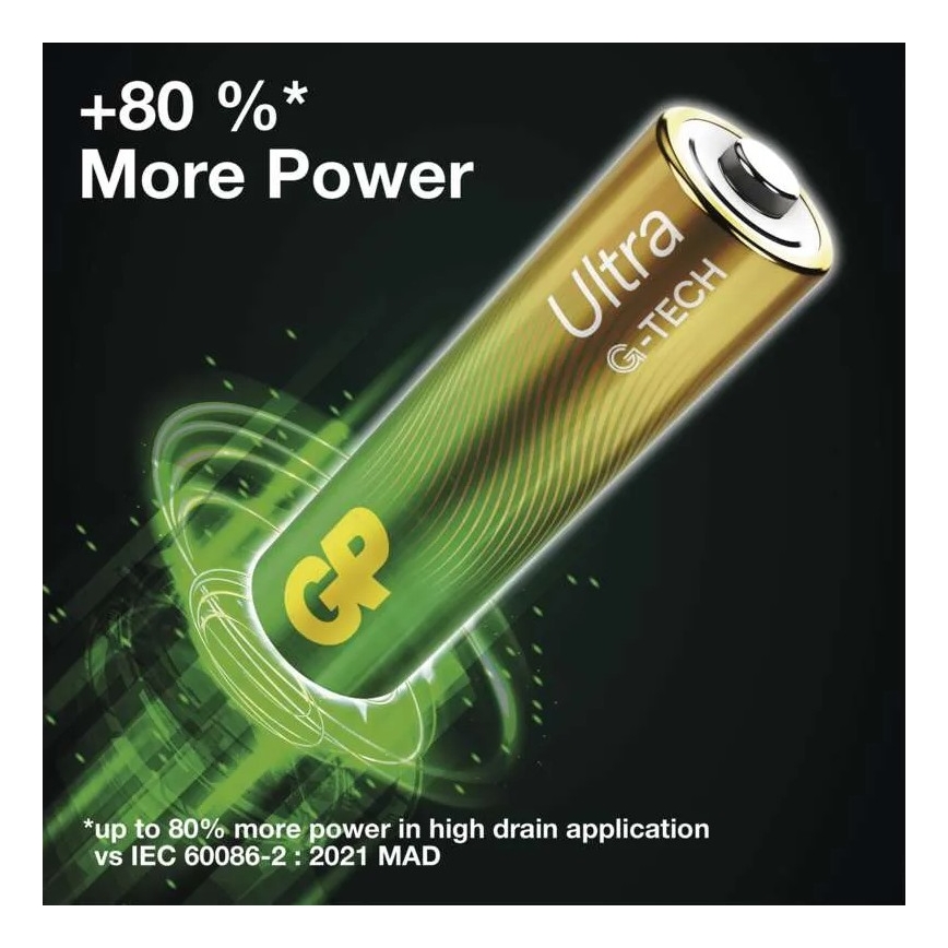 2 pcs Alkaline battery C GP ULTRA 1,5V