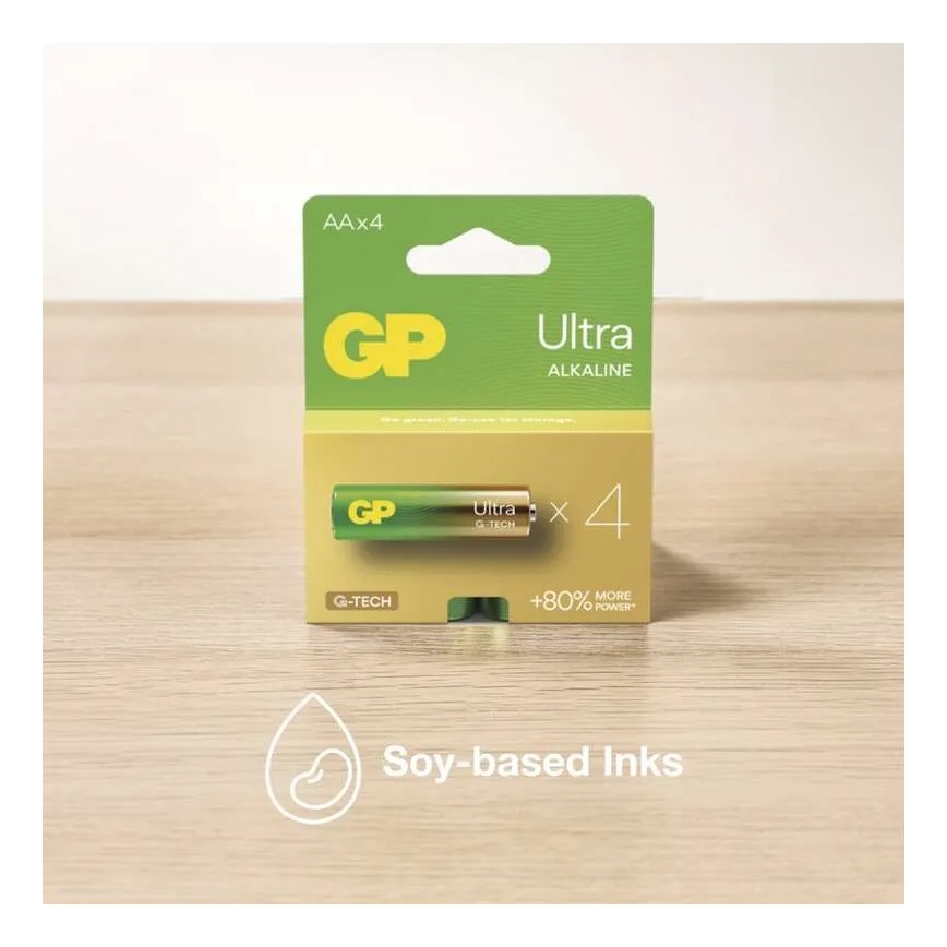 2 pcs Alkaline battery C GP ULTRA 1,5V