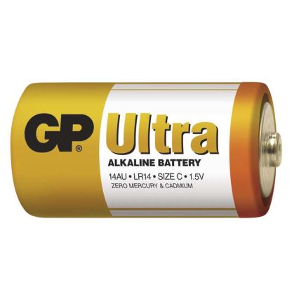 2 pcs Alkaline battery C GP ULTRA 1,5V