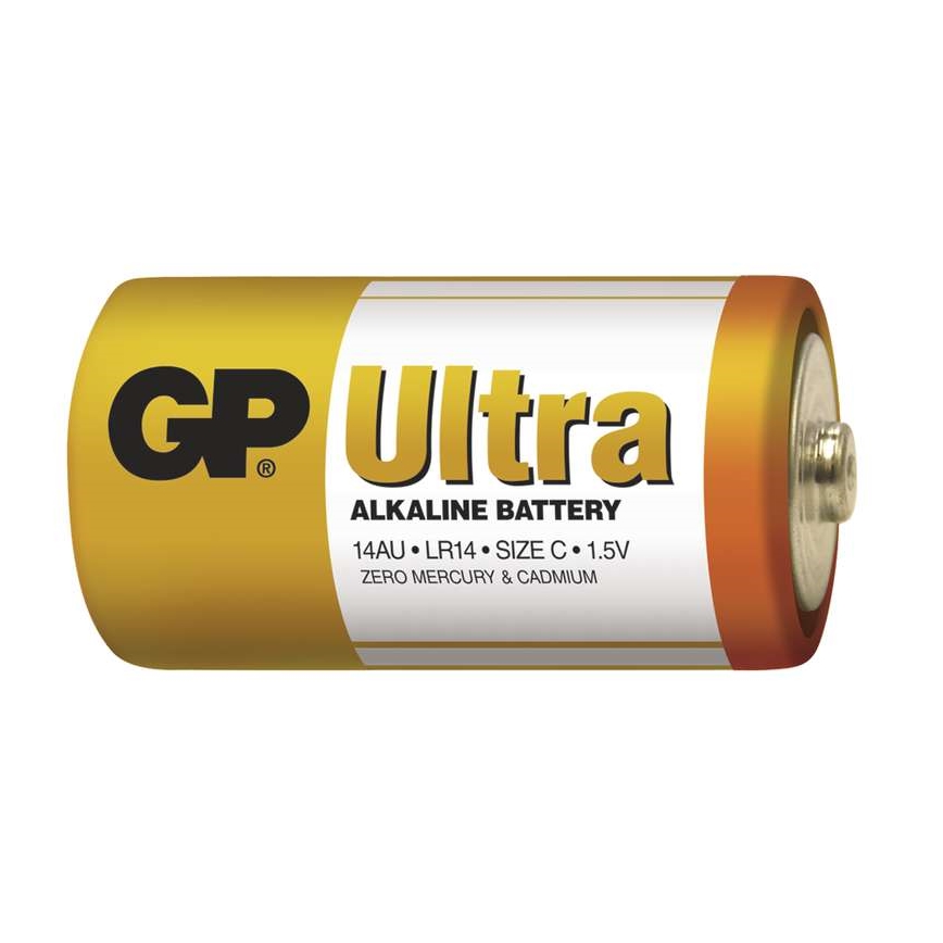 2 pcs Alkaline battery C GP ULTRA 1,5V