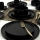 20-piece Black Stoneware Dinnerware Set