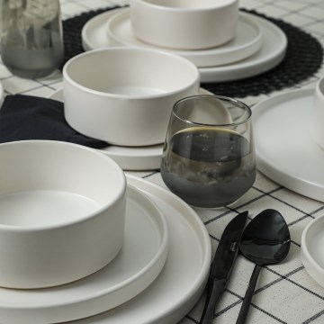 20-piece dinnerware set white/ceramic